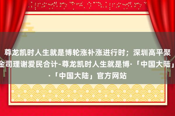 尊龙凯时人生就是博轮涨补涨进行时；深圳高平聚能本钱基金司理谢爱民合计-尊龙凯时人生就是博·「中国大陆」官方网站